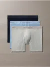 Calvin Klein Men's Ultra Soft Modal 3-pack Boxer Brief In Shoreline / Antique Moss / Faded Denim