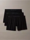 Calvin Klein Men's Ultra Soft Modal 3-pack Slim Boxer In Black