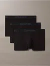 Calvin Klein Men's Ultra Soft Modal 3-pack Trunk In Black