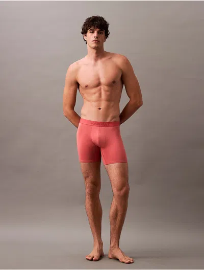 Calvin Klein Men's Ultra Soft Modal Boxer Brief In Dark Fuchsia