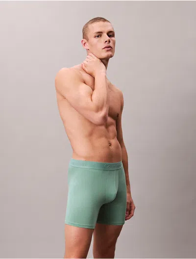 Calvin Klein Men's Ultra Soft Modal Boxer Brief In Green