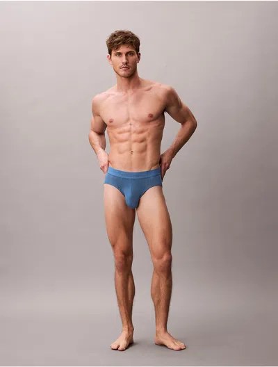 Calvin Klein Men's Ultra Soft Modal Hip Brief In Blue