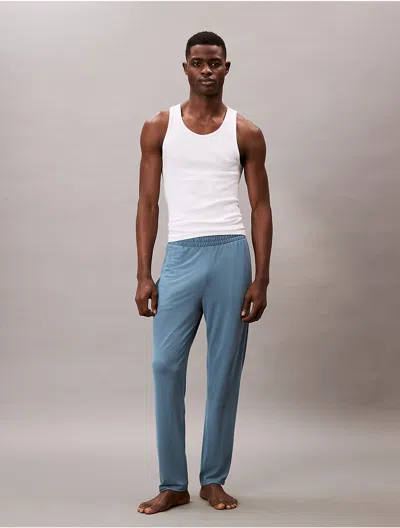 Calvin Klein Men's Ultra Soft Modal Pique Sleep Joggers In Gray