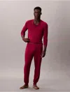 Calvin Klein Men's Ultra Soft Modal Sleep Joggers In Burgundy