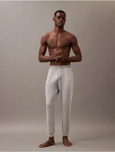 Calvin Klein Men's Ultra Soft Modal Sleep Joggers In Grey Heather