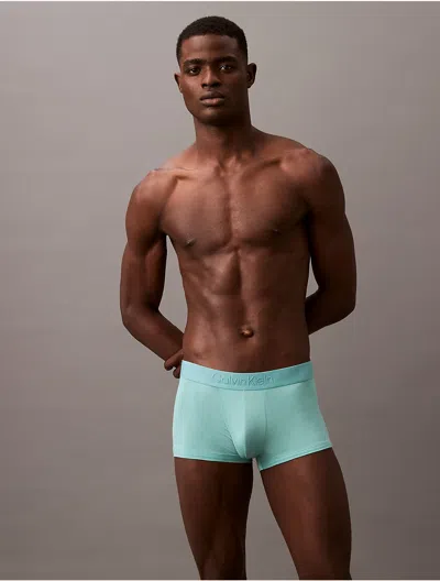 Calvin Klein Men's Ultra Soft Modal Trunk In Saltwater Aqua
