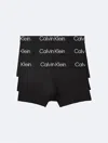 Calvin Klein 3-pack Trunks In Black