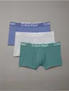 Calvin Klein Men's Ultra-soft Modern 3-pack Trunk In Blue Indigo / Sagebush Green / Griffin