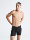 Calvin Klein 3-pack Low Rise Microfiber Stretch Boxer Briefs In Ck Black