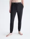 Calvin Klein Modern French Terry Regular Fit Pajama Joggers In Ck Black