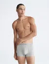 Calvin Klein Stretch Modal Trunks In Grey Heather