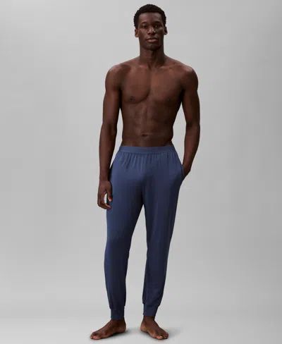 Calvin Klein Men's Ultrasoft Stretch Sleep Pants In Blue