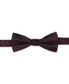 Calvin Klein Men's Unison Solid Pre-tied Bow Tie In Burgundy