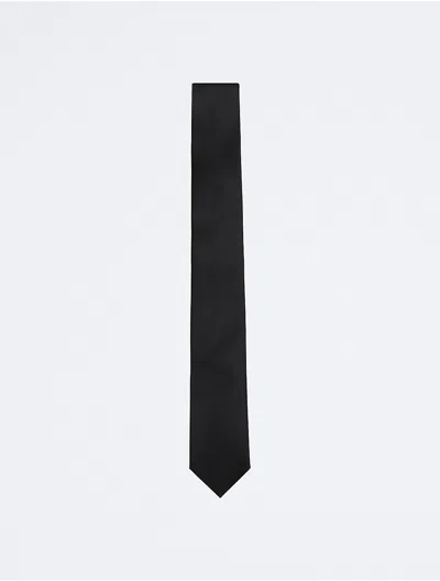 Calvin Klein Men's Unison Solid Tie In Black
