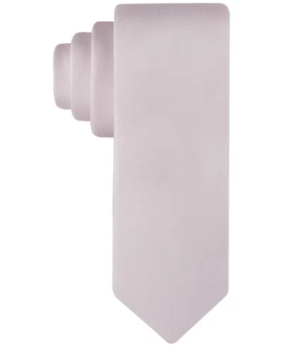 Calvin Klein Men's Unison Solid Tie In Light Rose