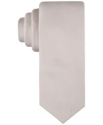 Calvin Klein Men's Unison Solid Tie In Natural