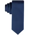 Calvin Klein Men's Silver-spun Solid Tie In Navy