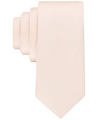 Calvin Klein Men's Unison Solid Tie In Peach