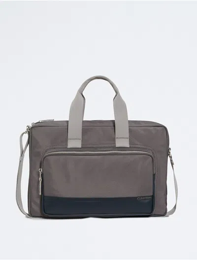 Calvin Klein Men's Utility Commuter Bag In Gray