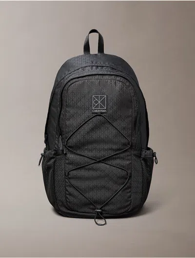 Calvin Klein Men's Utility Emblem Backpack In Black