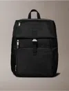 Calvin Klein Men's Utility Flap Backpack In Black