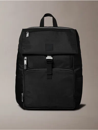 Calvin Klein Men's Utility Flap Backpack In Black