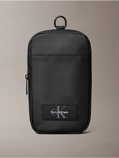 Calvin Klein Men's Utility Phone Crossbody Bag In Black