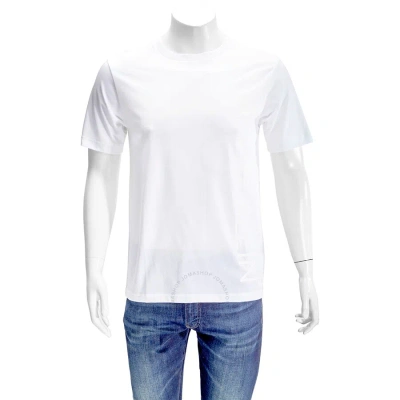 Calvin Klein Men's Vertical Logo Knit Casual T-shirt In White