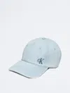 Calvin Klein Men's Washed Denim Embroidered Logo Baseball Cap In Light Washed Denim