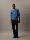Calvin Klein Men's Washed Terry Classic Sweatshirt