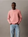 Calvin Klein Men's Washed Terry Classic Sweatshirt