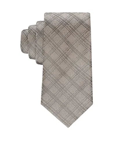 Calvin Klein Men's Wayne Check Tie In Sand