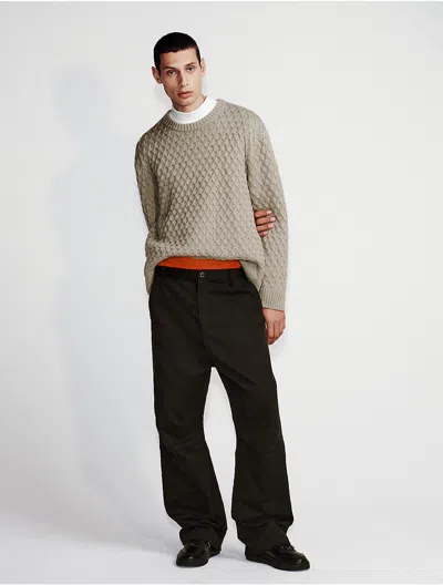 Calvin Klein Men's Wide Leg Chinos In Black
