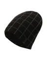 Calvin Klein Men's Window Check Cuff Hat In Black