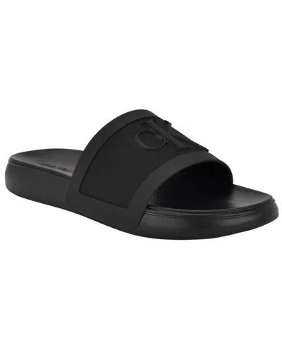 Calvin Klein Meloy Slide Sandal In Black