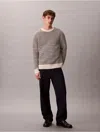 Calvin Klein Men's Wool Blend Patterned Relaxed Sweater In Multi