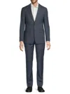 Calvin Klein Men's Wool-blend Plaid Slim Suit