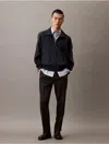 Calvin Klein Men's Wool Blend Pull-on Pants In Brown