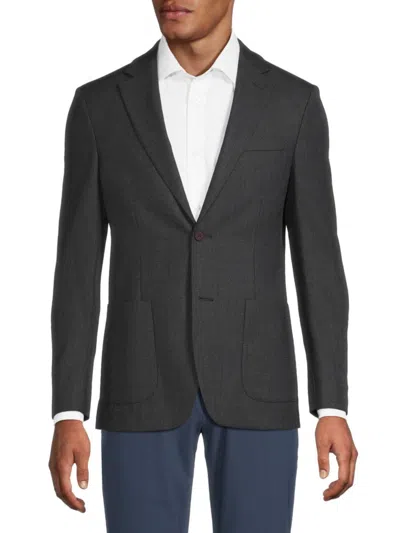 Calvin Klein Men's Wool Blend Sportcoat In Purple Blue