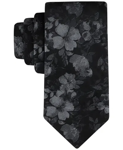 Calvin Klein Men's Yara Floral Tie In Black