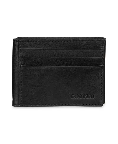 Calvin Klein Men's Z-fold Trifold Wallet In Black