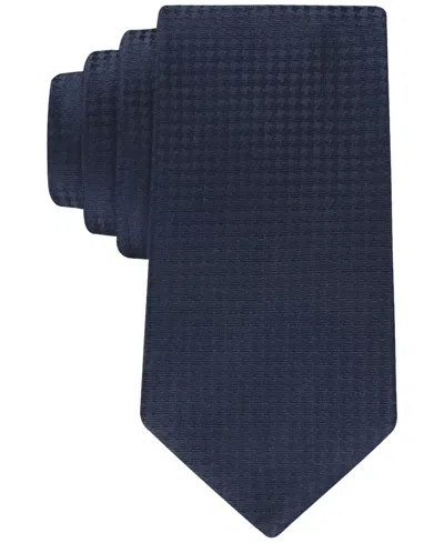Calvin Klein Men's Zayn Houndstooth Tie In Navy
