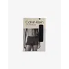 Calvin Klein Mens  Ultra-soft Branded-waistband Stretch-jersey Trunk