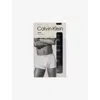 Calvin Klein Mens  Icon Pack-of-five Regular-fit Stretch-cotton Trunks In Black W/dtm Wb