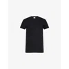 Calvin Klein Mens Black White Gry Heathr Crewneck Logo-embroidered Pack Of Three Cotton-jersey T-shirts In Black White Gry Heathr