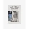 Calvin Klein Mens  Ultra-soft Modern Mid-rise Pack Of Three Stretch-reprocessed-modal Trunks In Blk,trop,hem Blue