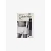 Calvin Klein Mens  Icon Pack-of-five Regular-fit Stretch-cotton Trunks In Black W/ Black Wbs