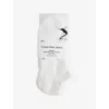 Calvin Klein Mens White Monogram Stretch-cotton Trainer Socks Pack Of Two In White