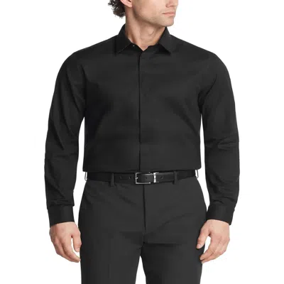 Calvin Klein Mens Collar Cotton Button-down Shirt In Black