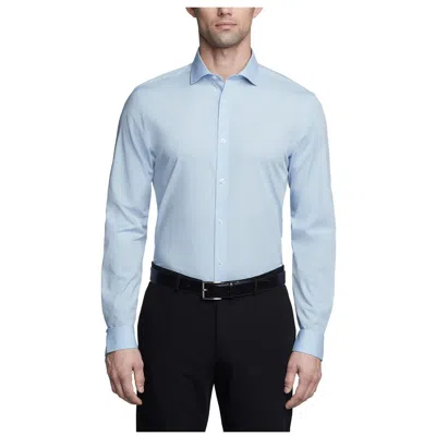 Calvin Klein Mens Collar Cotton Button-down Shirt In Blue
